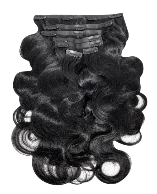RAW CAMBODIAN BODY WAVE SEAMLESS CLIP-INS