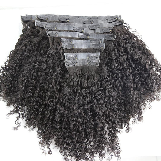 RAW CAMBODIAN CURLY SEAMLESS CLIP-INS